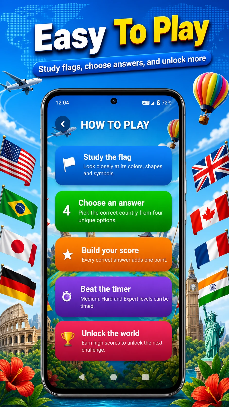 Flag Quiz Master: World Trivia screenshot
