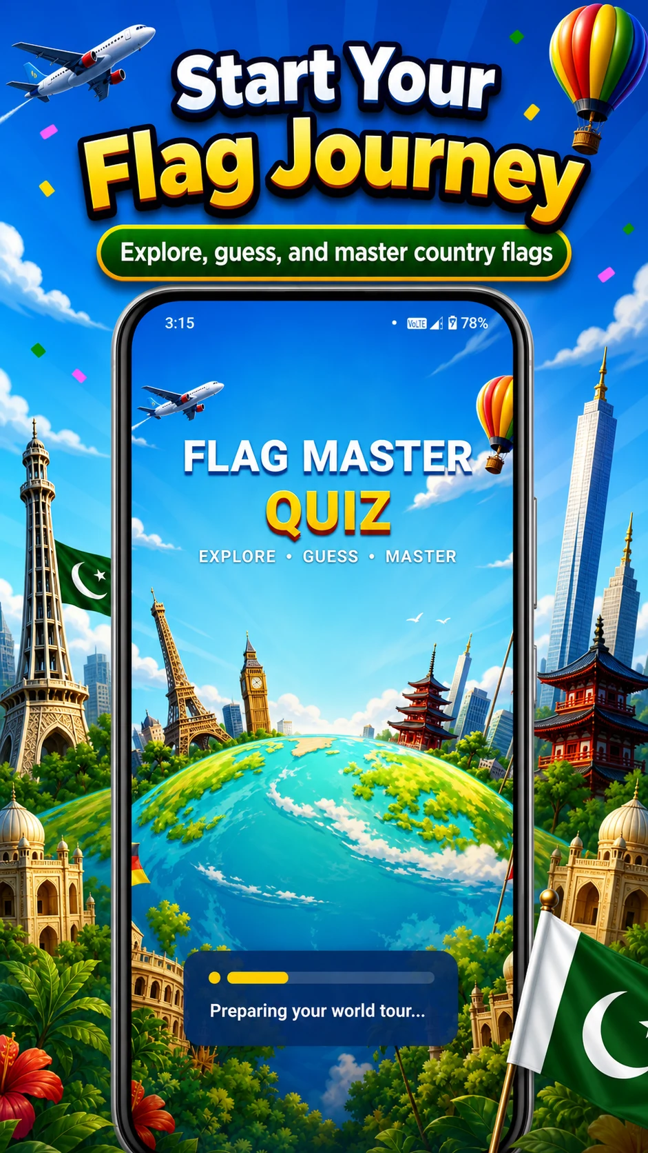 Flag Quiz Master: World Trivia screenshot